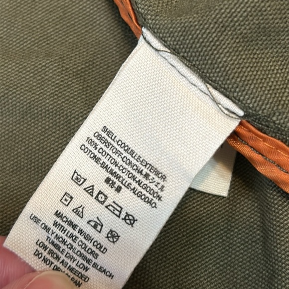 FREE PEOPLE S green/brown  rumpled army jacket with front four pockets - Picture 12 of 14